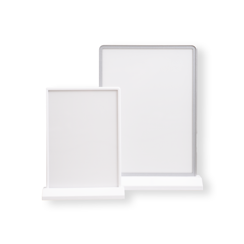 Dobbeltsidet bord/hylde display