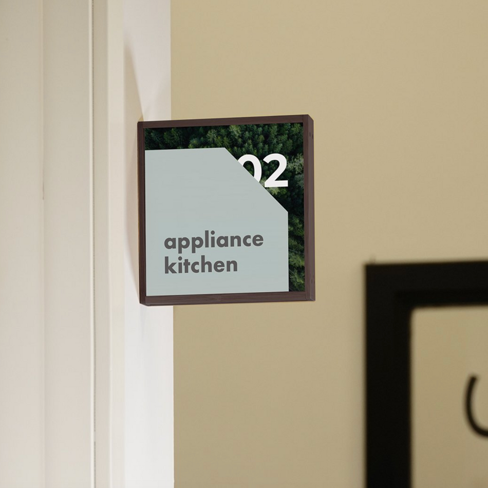 Wayfinding udhængsskilt