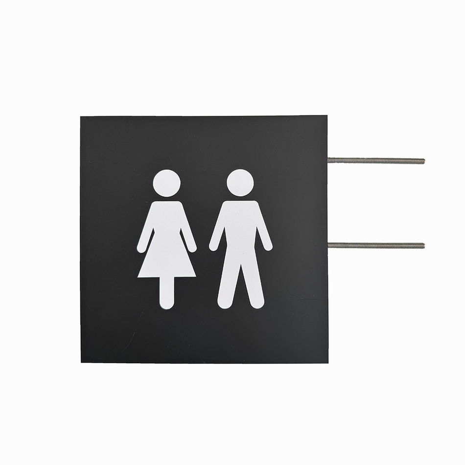 Udhængsskilt toilet-wayfinding